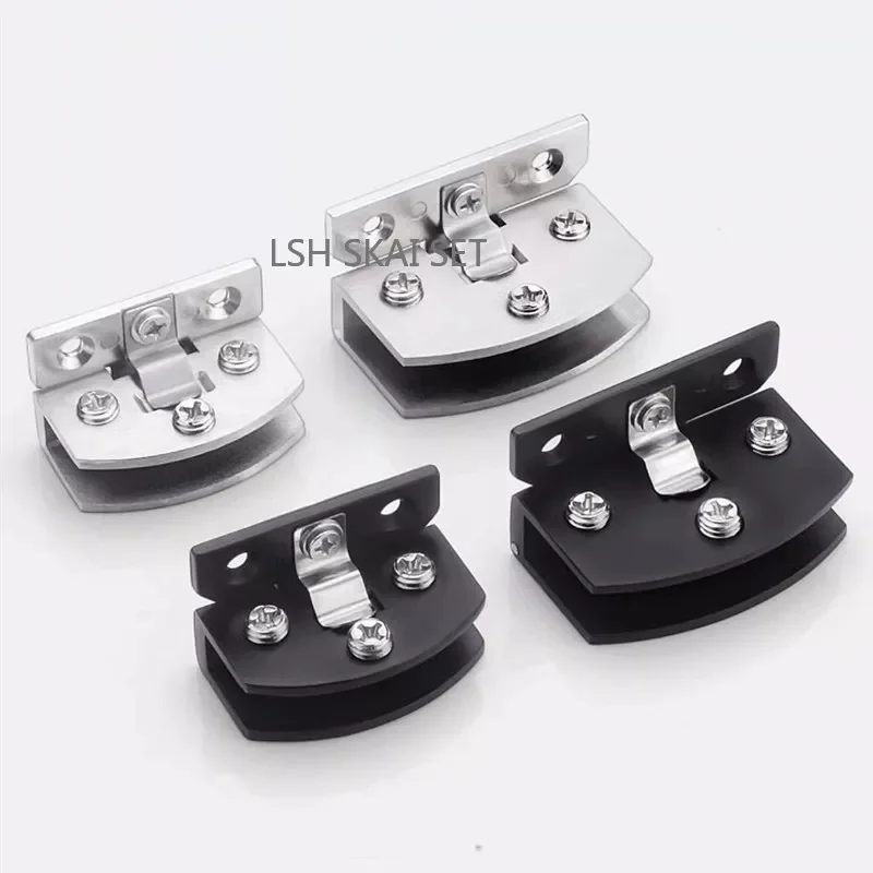 

2 Pcs 90-degree Glass Hinges No Hole Drilling Required Cabinet Door Hinges Frameless Glass Sliding Door Hinge Furniture Hardware