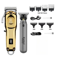 Kemei Hair Clipper KM-2628 KM-1757 KM-1102 Electric Rechargeable USB Charging Professional Barber  Razor Trimmer Men's Shaver