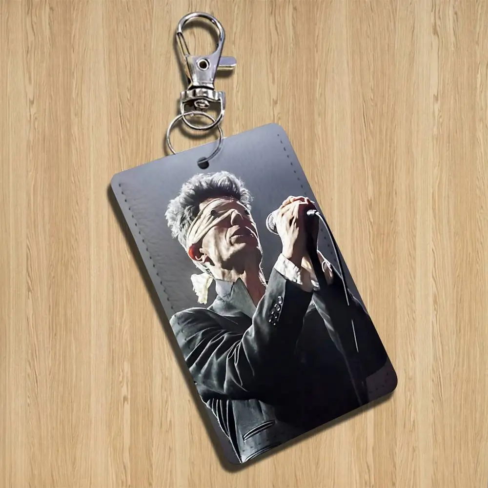farewell Heroes David Bowie Cartoon Singer Anime Card Keychain Fashion Pendant Bag ID Door Card Case Bus Card Cute Adult - view 5
