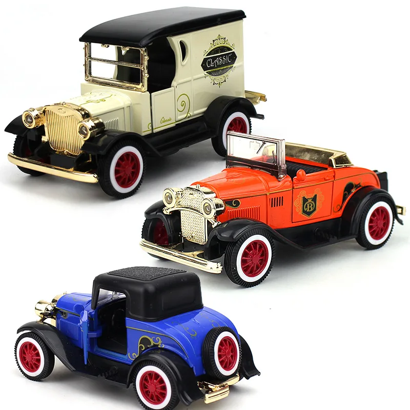 Liga puxar para trás 1:36 modelo de carro clássico conversível, clássico retro modelo de carro, simulação brinquedos infantis, frete grátis