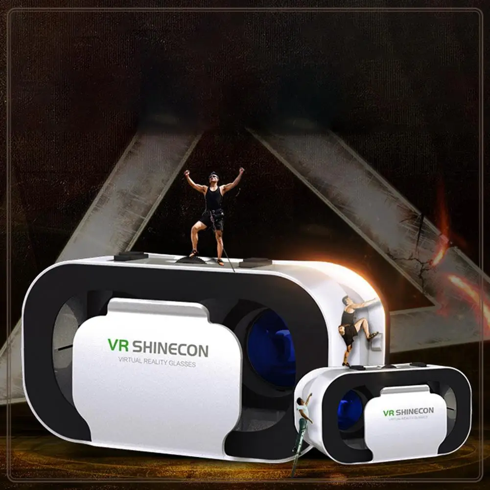 Reliable-3D VR SHINECON G05A Óculos Headset Headmounted Óculos VR ajustáveis de realidade virtual para telefone inteligente, 3D VR SHINECON G0
