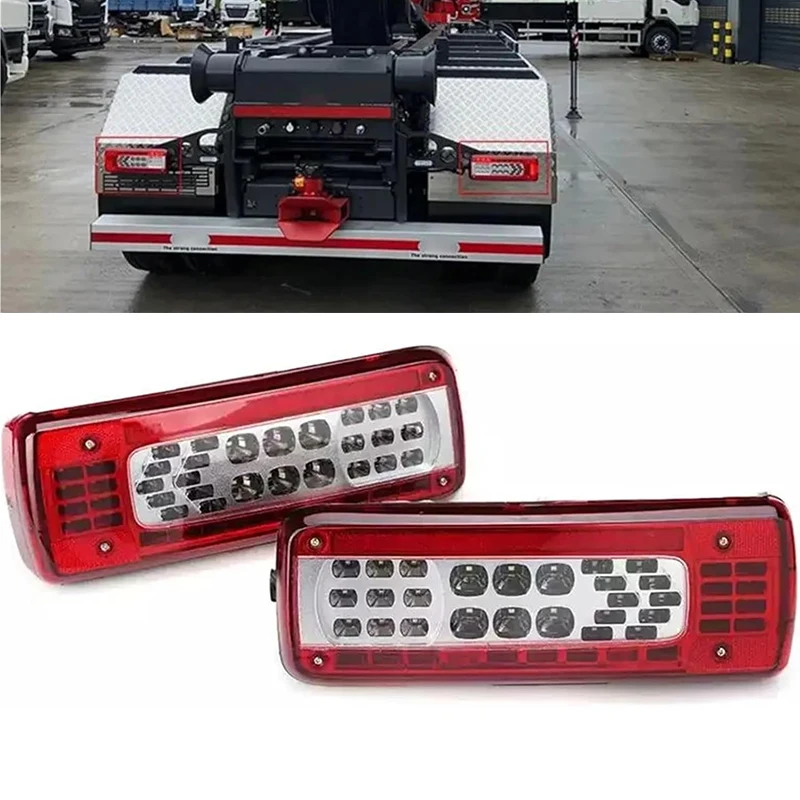 

24V LED Tail Light Brake Stop Fog Light Turn Signal Lamp For Volvo Truck FM12 FMX500 Series 1PC Brake Lamp Tail Light with plug