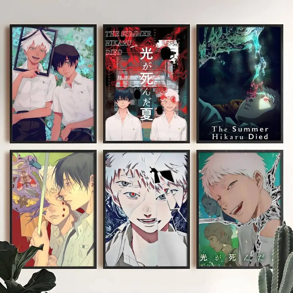 أنيمي الصيف هيكارو يموت المشارك عالية الجودة طباعة ديكور المنزل جدار الفن جدارية غرفة زخارف للحانات #2