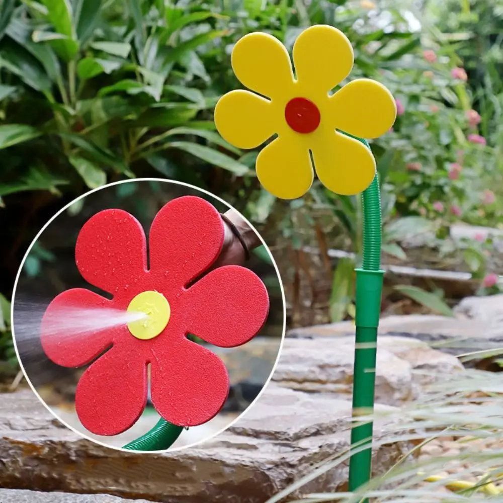 Garden Decor Flower Shape Crazy Spin Sprinkler 720 Rotating Funny Dancing Daisy Sprinklers Unique Automatic Water Spray Farm