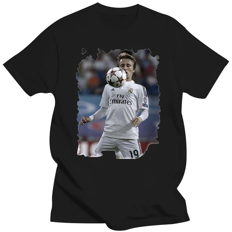 Luka Modric t -shirt homme Manches Courtes Coton blanc cadeau Mans Unique Cotton Short Sleeves O-Neck T Shirt