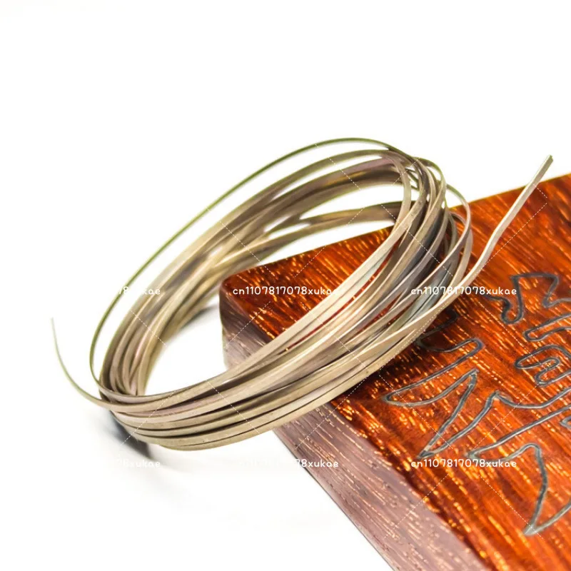 

Handmade DIY Inlaid Silver and Copper Wire Press Flat Wire
