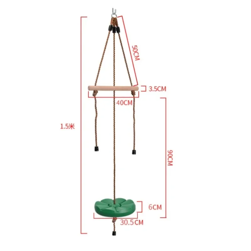 Columpio para toda la edad, estilo de disco de girasol y pétalo, columpio colgante para deportes de interior/exterior, juguete para chico y adulto, ocio, mecedora, juego activo divertido