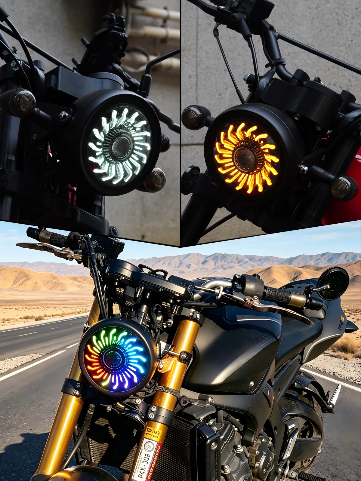 5.75 Motorcycle Headlight 5-3/4