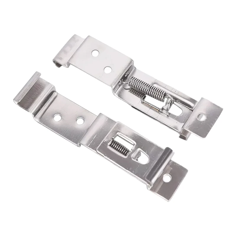 2pcs Rectangular Car License Plate Spring Stainless Steel For License Holder Patent Door For Auto Licence Plate Flipper