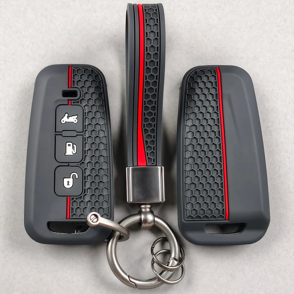 2026 Silicone Motorcycle Key Case for Piaggio Beverly 400 Beverly400 Remote Cover Shell Keychain Fob Accessories
