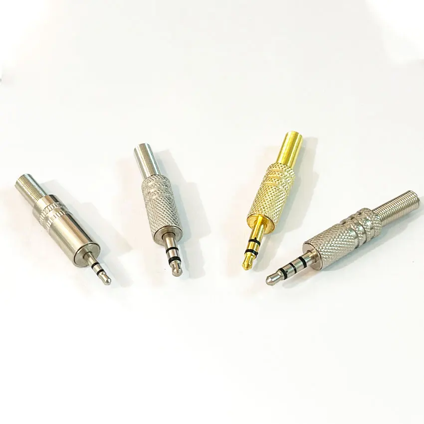 1/5/10pcs 3.5mm 3/4 Pole Male Repair Headphones Audio Jack Plug Connector Soldering For Most Earphone Jack