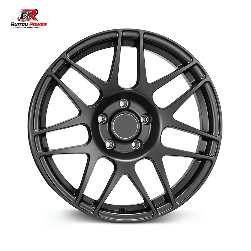 Custom 17x10 18x10 5x114.3 5x120 5x120.65 Drag Racing Rims Satin Black Split Spoke Forged Wheels for