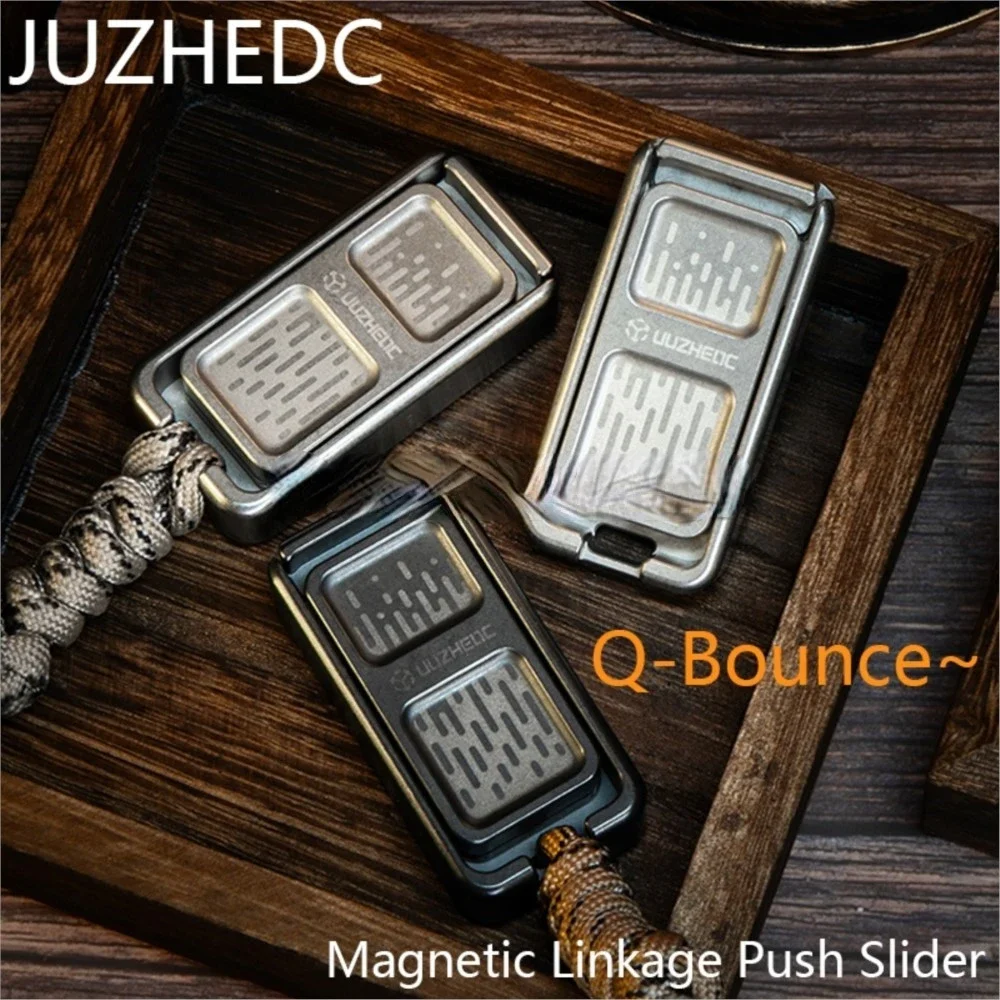 JUZHEDC Q Bounce Magnetic Linkage Push Slider Fidget Toys Hand Spinner Adults Toys