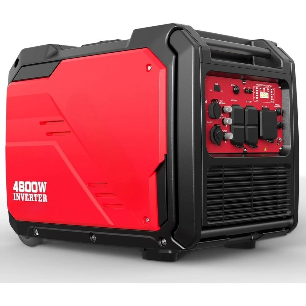 

Пиковый портативный инверторный генератор мощностью 4800 Вт — супер тихий, готовый к автодому, защита CO, комплект ручек для колес, чистая синусоида по индивидуальному заказу