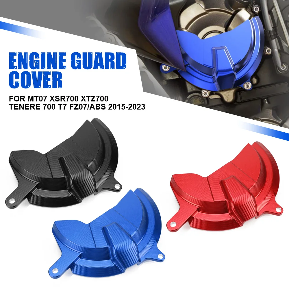

For YAMAHA MT07 XSR700 XTZ700 TENERE 700 T7 FZ07/ABS 2015-2023 Motorcycle Engine Clutch Cover Guard Protector Engine Guard Cover