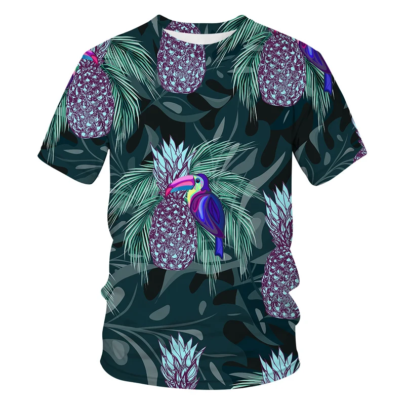 2024 Summer New Abstract Necklace Pattern Luxury Men/Women T-shirt 3D Printed Short Sleeve High Quality Harajuku T-shirt