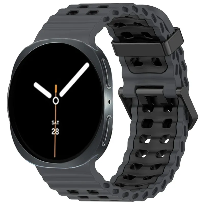 المحيط سيليكون حزام لساعة سامسونج جالاكسي 8 40 مللي متر 44 مللي متر سوار مريح للتنفس لساعة جالاكسي 8 الكلاسيكية 46 مللي متر كوريا