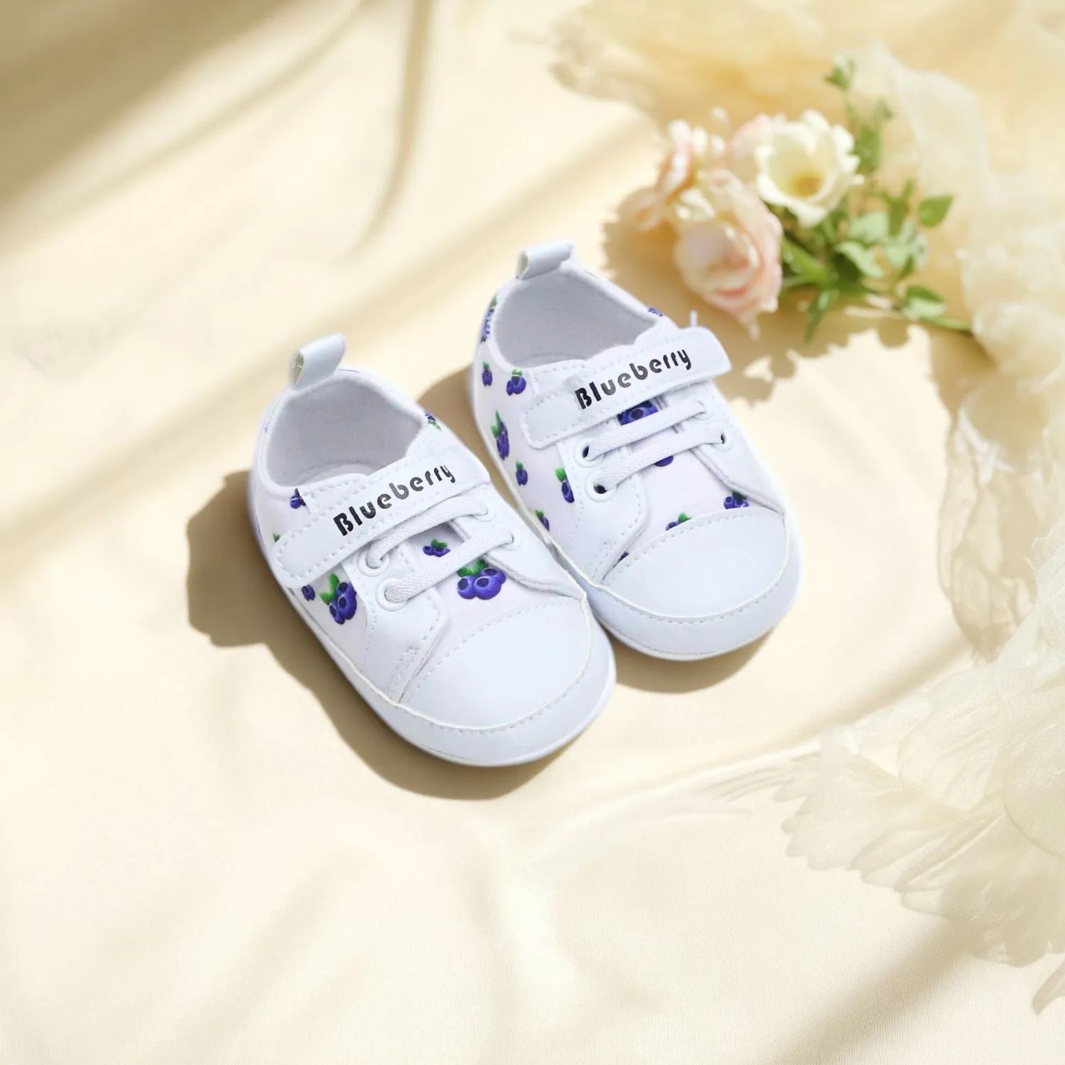 

Baby canvas baby walking shoes 0-6-12-18 months anti slip breathable soft sole comfortable