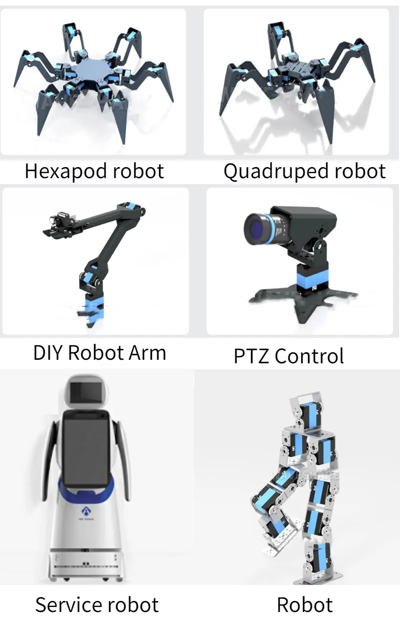 Digital Servo 20KG Dual Axis U Mount for RC Robot Car Adjustment Movement of Robotic Arm Serial Bus