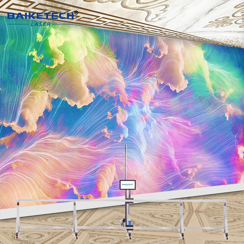 TH-GW32T Wholesale Price 3D Water-based ink AI Vertical Wall Inkjet Printer for Bus Advising Wall printing double 12 promption
