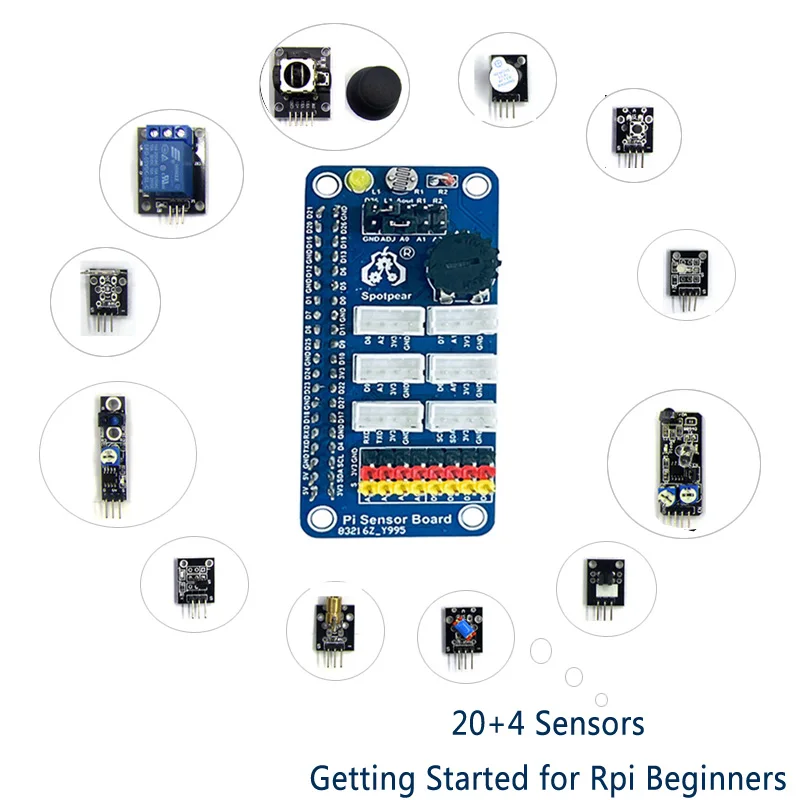 Raspberry Pi Starter kit PCF8591 AD/DA ADS1115 High-precision AD Sensor Board