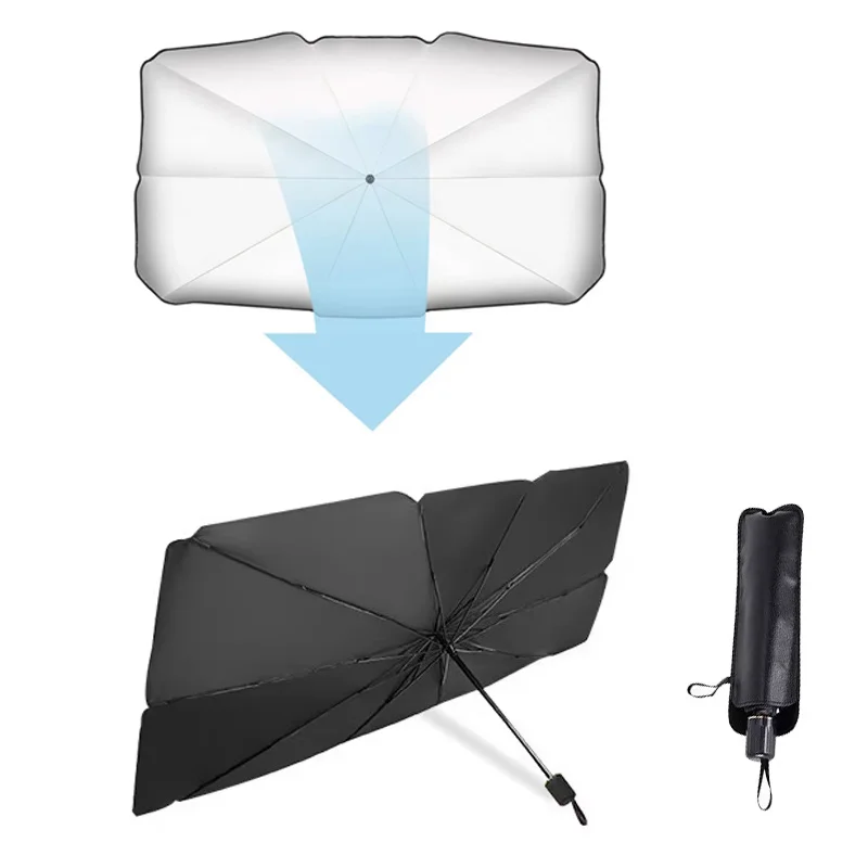 Car Sunshade Umbrella Convenient Foldable Car Windshield Sunshades Interior Protechor Accessory Car Protection Accessories