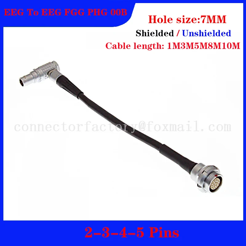 

EEG 00B external nut fixed socket 2 3 4 5 pin EEG to EEG fixed PHG mobile female head and FGG FHG male head plug