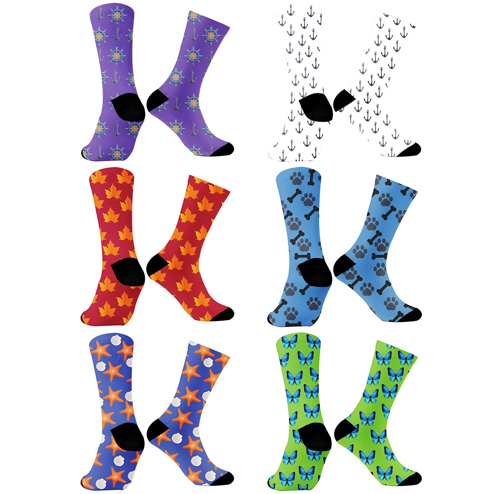 Abstract Style Art Socks 2024 New Animal Print Harajuku Socks Design Cute Socks