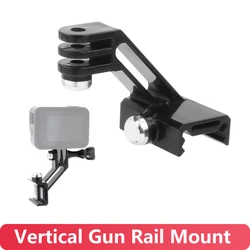 Gun/Airsoft Picatinny Rail Mount Adapter Holder for Gopro Hero 12 11 10 9 DJI Insta360 Sports Camera Accessories