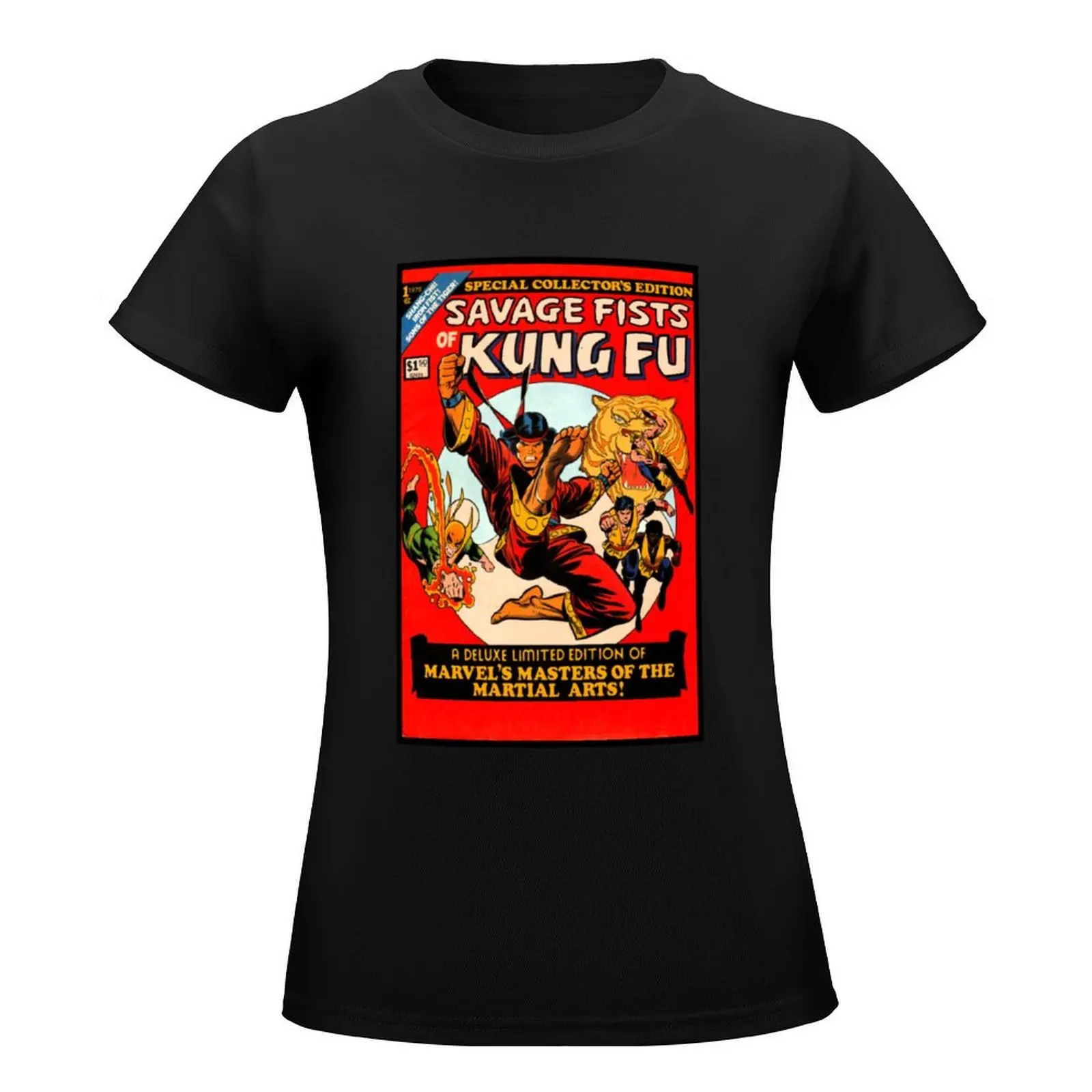 Comic No 1 First Edition - Savage Fists of Kung Fu T-Shirt summer tops tops funny t shirts for Women