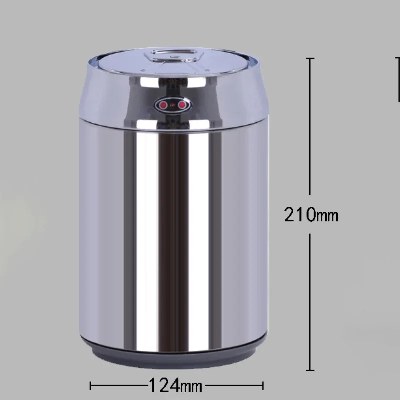 2024 Smart Induction Trash Can Desktop Creative Stainless Steel Car Popular Mini Can Bin Bote Para Basura Cubo De Basura Lixeira