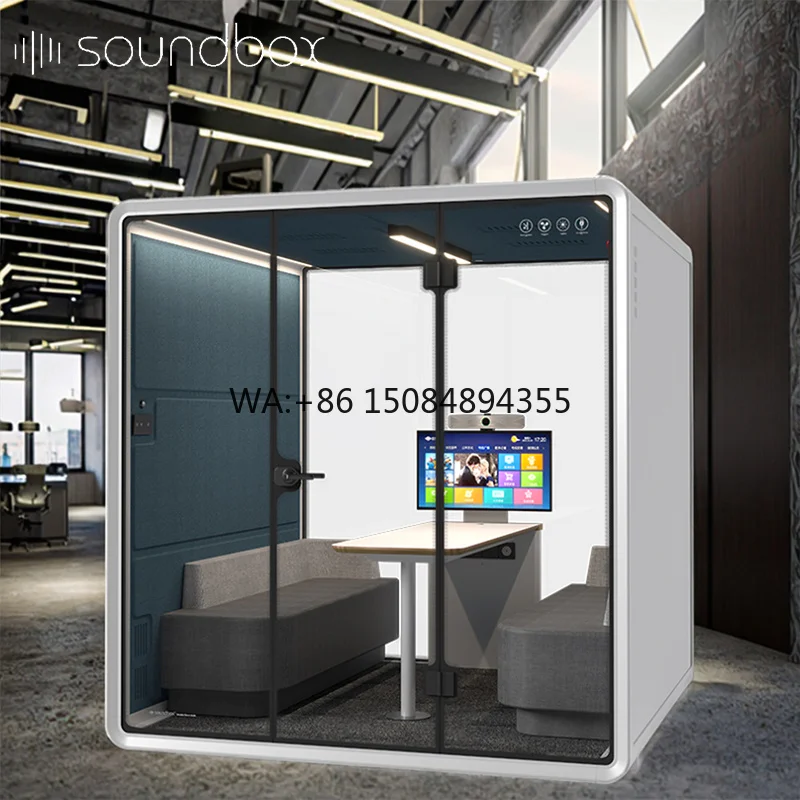 Soundbox Telephone Meeting Office Soundproof Booth Modern Work Space Office Booth Reading Office Booth