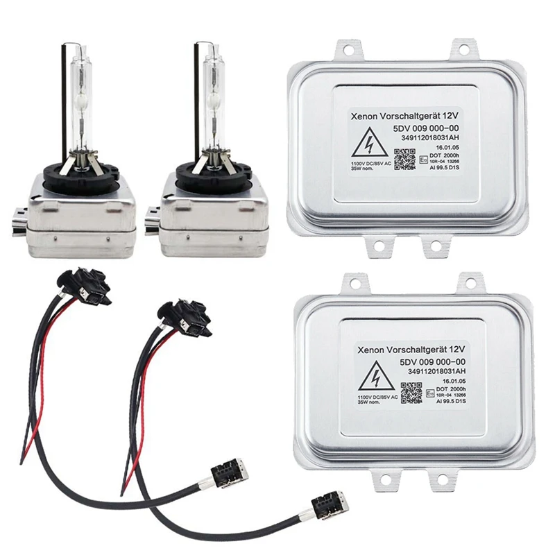 2Set Xenon HID Headlight Ballast&Igniter&D1S Bulb Kit 5DV009000-00 63126937223 For BMW Cadillac Escalade Subaru Tribeca Parts