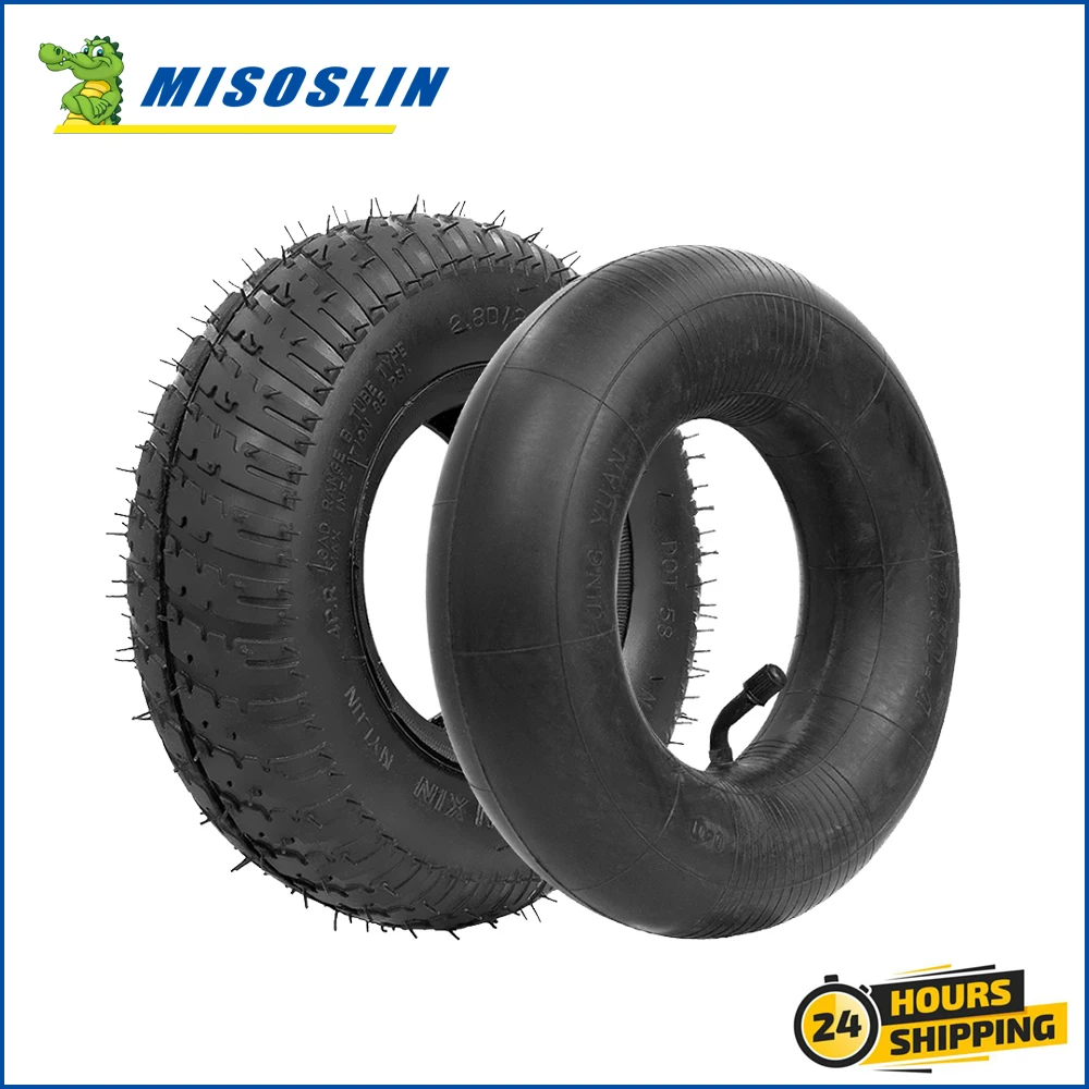 9 Inch Tire 2.80/2.50-4 Inner Tube and Off-road Tyre for Gas / Electric Scooter ATV Elderly Mobility E Scooters Wheelchair Parts