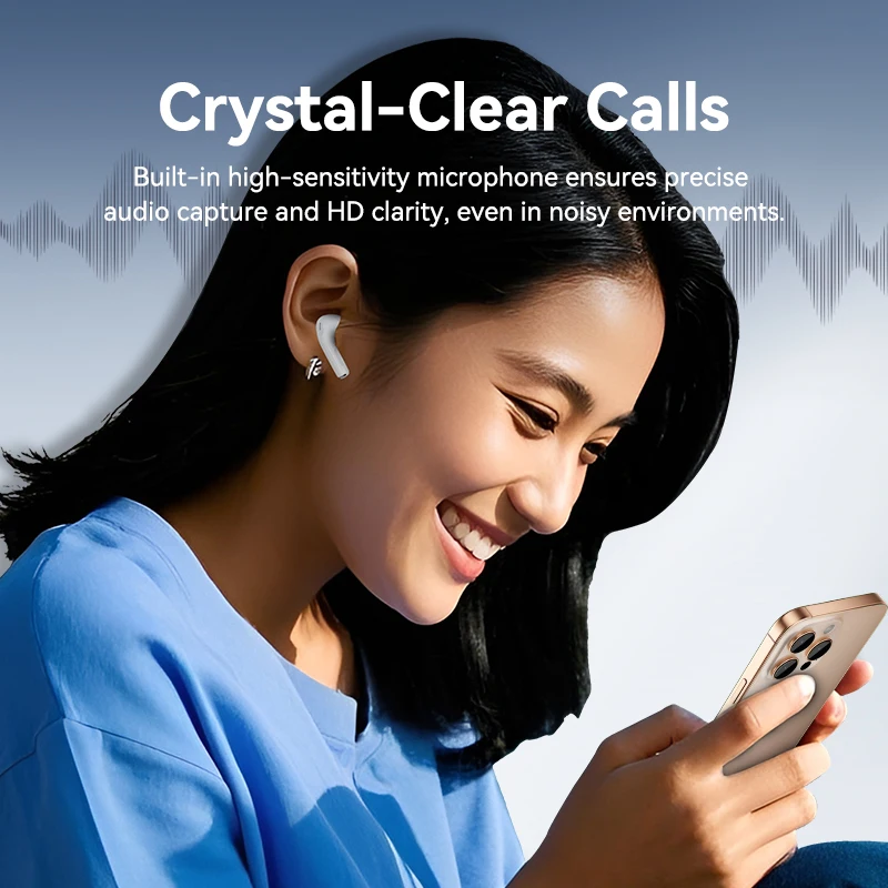 Vention ECHO LITE E11 블루투스 이어폰 블루투스 5.4 HiFi TWS 진정한 무선 이어폰 헤드폰 스테레오 스포츠 이어 버드 (마이크 포함)