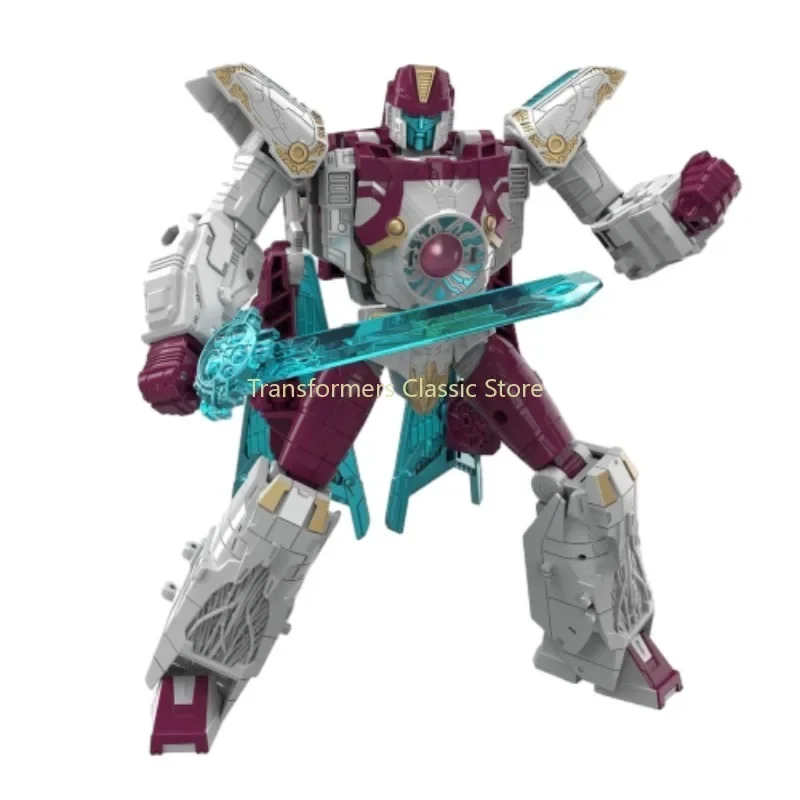 Figuras de Ação Cybertron Autobots, Transformers Brinquedos, Legacy United, Classe Voyage, Vector Prime, Em estoque, 18cm