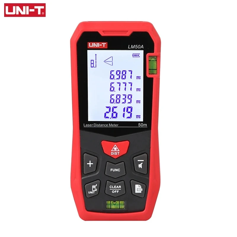 Imagem -02 - Uni-t-digital Laser Rangefinder Medidor de Distância Fita Métrica Lm50a Lm70a Lm100a Lm120a