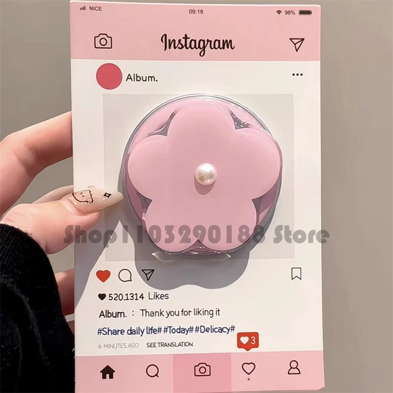 

Корейский милый карамельный цветной жемчуг для Magsafe, магнитный держатель Grip Tok Griptok, чехол для беспроводной зарядки для iPhone 17, 16, 15, подставка