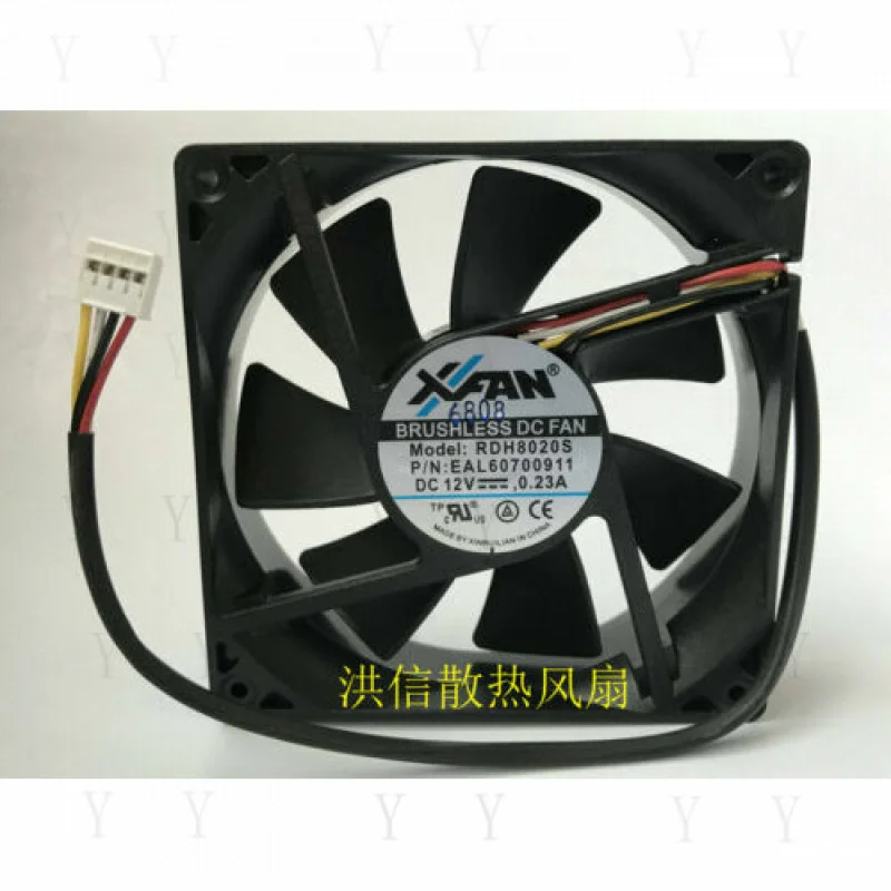 

Y+ 1 шт. для XINRUILIAN XFAN RDH8020S DC 12V 0.23A 80*20MM 4 PIN
