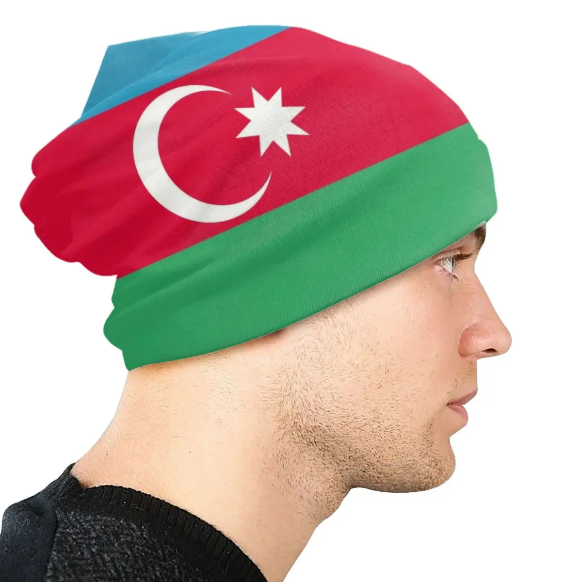 Chapéu gorro quente unisex para homens e mulheres, boné de malha, gorros legais, bandeira da Rússia, inverno