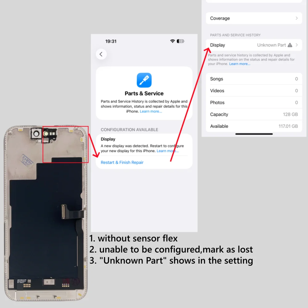 Tested Grade A+++, Screen Glass Replaced For iPhone X XS Max 11 12 Pro Max 13 mini 14 15 Plus, Display Assembly Replacement