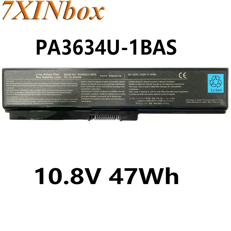 7XINbox PA3634U-1BAS 10.8V 47Wh Laptop Battery for Toshiba  PA3817U-1BRS PA3816U-1BRS PA3818U-1BRS PABAS228 PABAS229 TS-M305