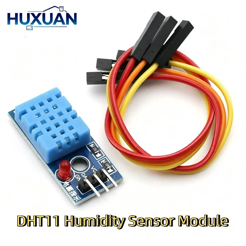DHT11 High Accuracy Temperature Humidity Sensor Module With Jumper Wires Perfect For DIY Electronic Project