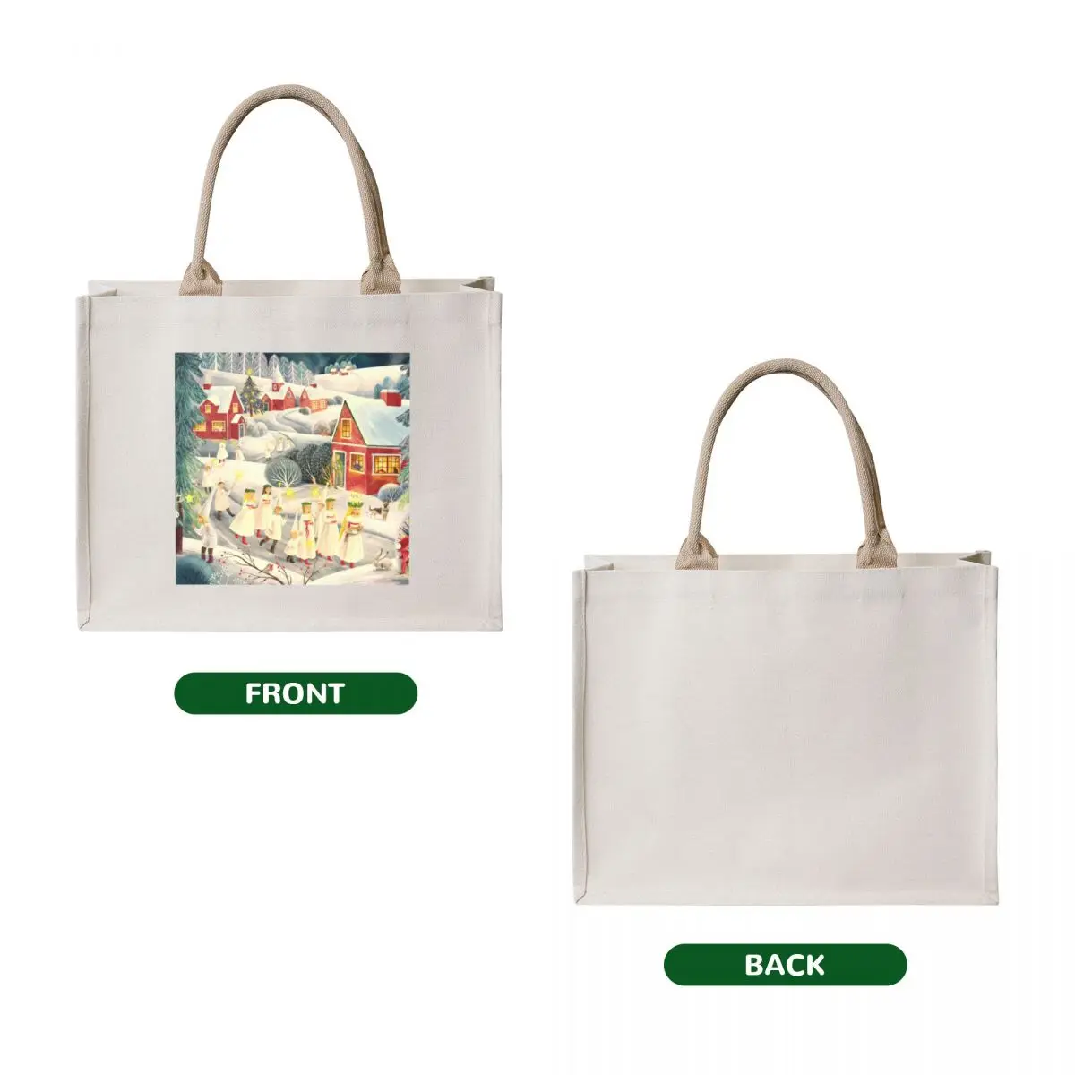 Santa Lucia Tote Bag Women's tote bag Big bag women Customizable tote Lady bags