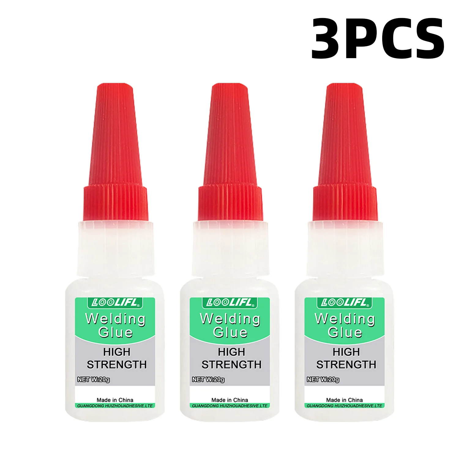 Loolifl 50g Hoge Sterkte Lijm, een universele superlijm geschikt voor hars, keramiek, metaal en glas, sterke instantlijm
