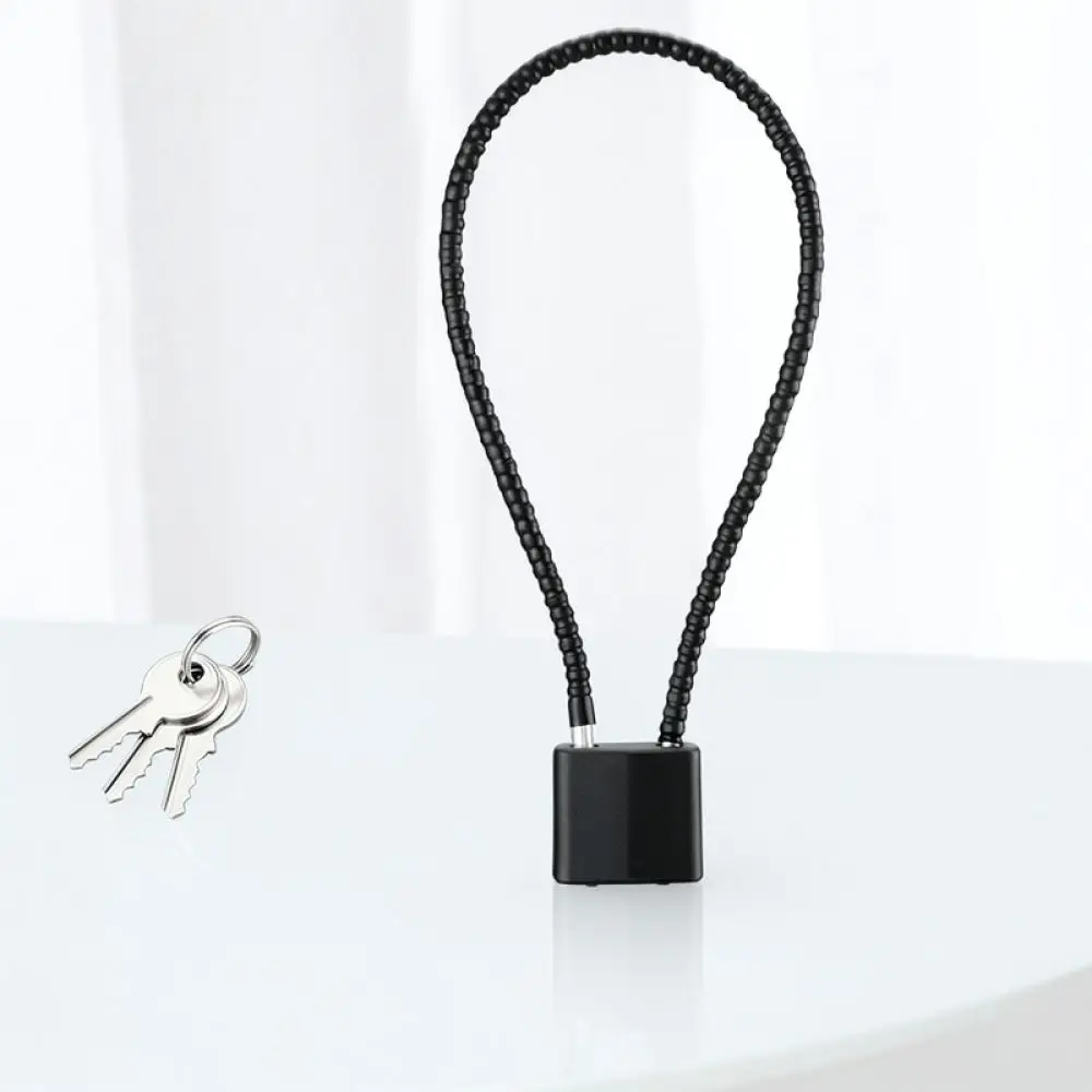Security Steel Wire Padlock For Office Filing Cabinet Flexible Cable Anti Theft Lock Iron Material With Keyed Access Tool