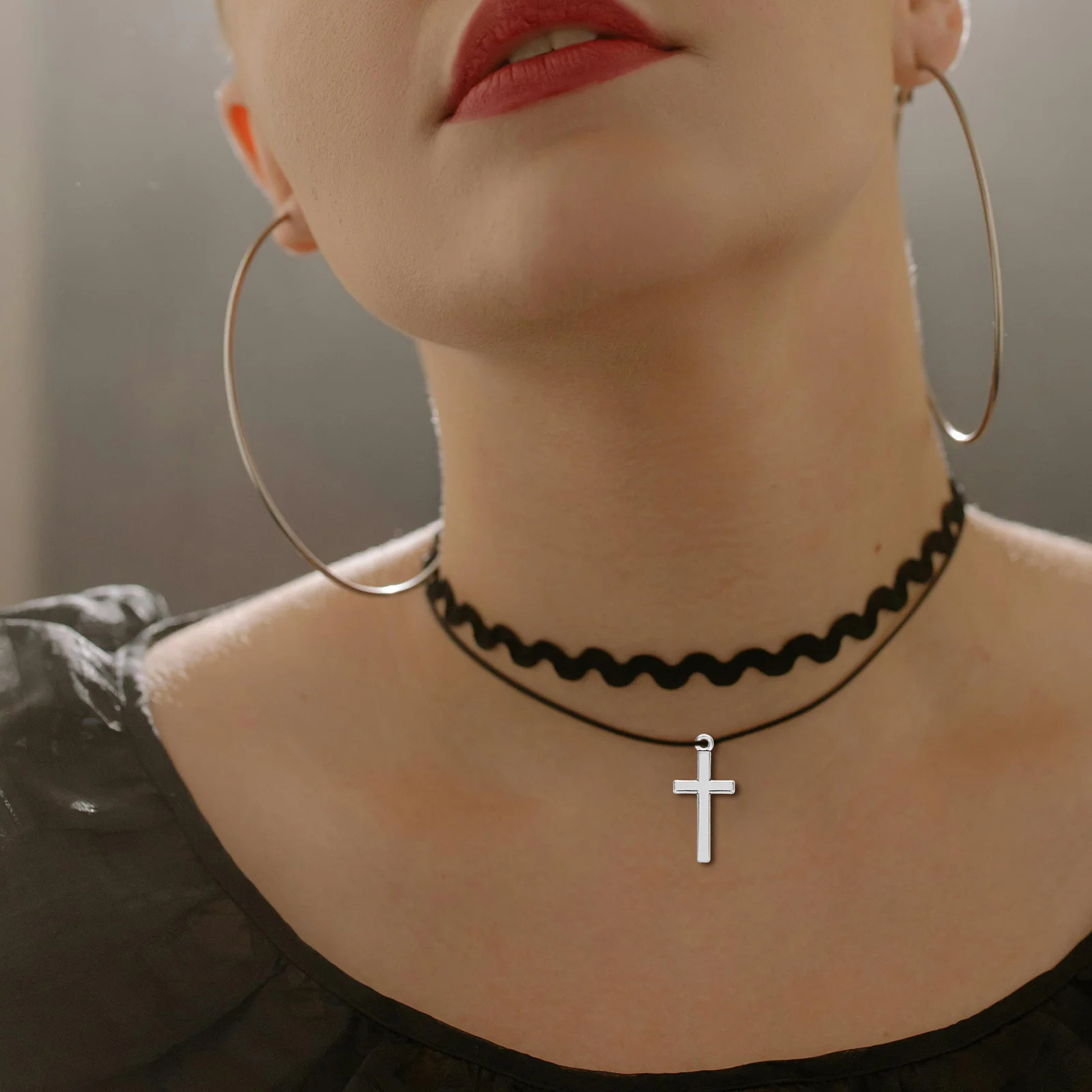 

20Pcs Cross Pendants Metal Hollow Charms for DIY Jewelry Craft Necklace Bracelet Keychain Making Supplies Metal Cross Charms