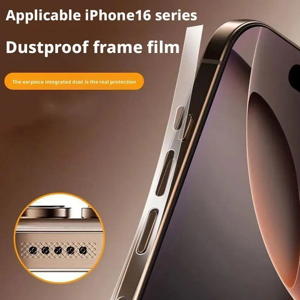 Rahmen Hydrogel Film Seitenschutz Staubnetz Haut für Apple iPhone 17 Pro Max Rand Aufkleber Klare Folie für iPhone 17 Pro 17 Air