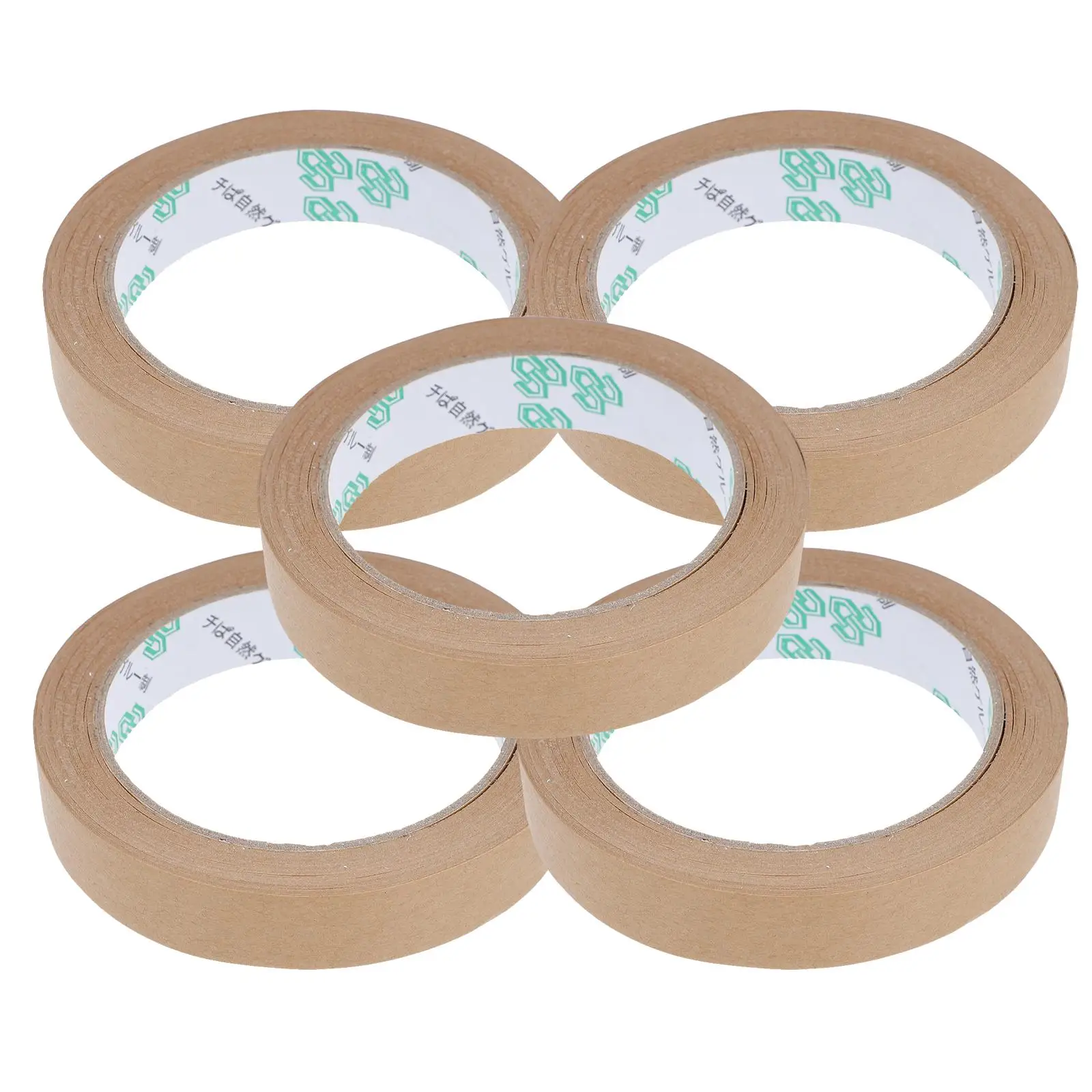 

5 Pcs Paper Tape Tapes Self-adhesive Packaging Gummed Craft Wrapping Packing