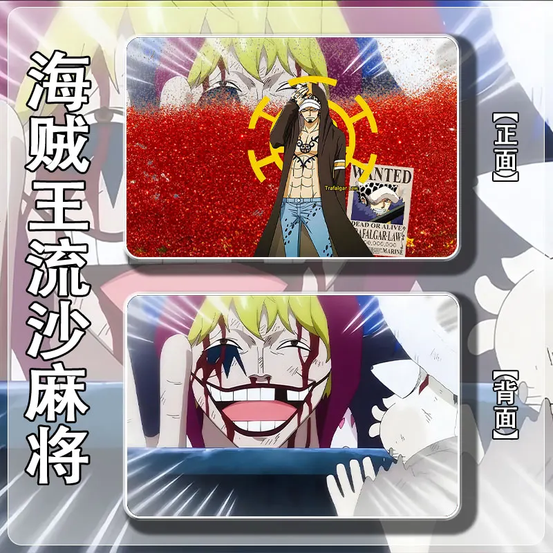 One Piece DIY Quicksand Card Bricks Yamato Uta Ace Luffy Hancock Brooke Collectible Cards Christmas Birthday Present